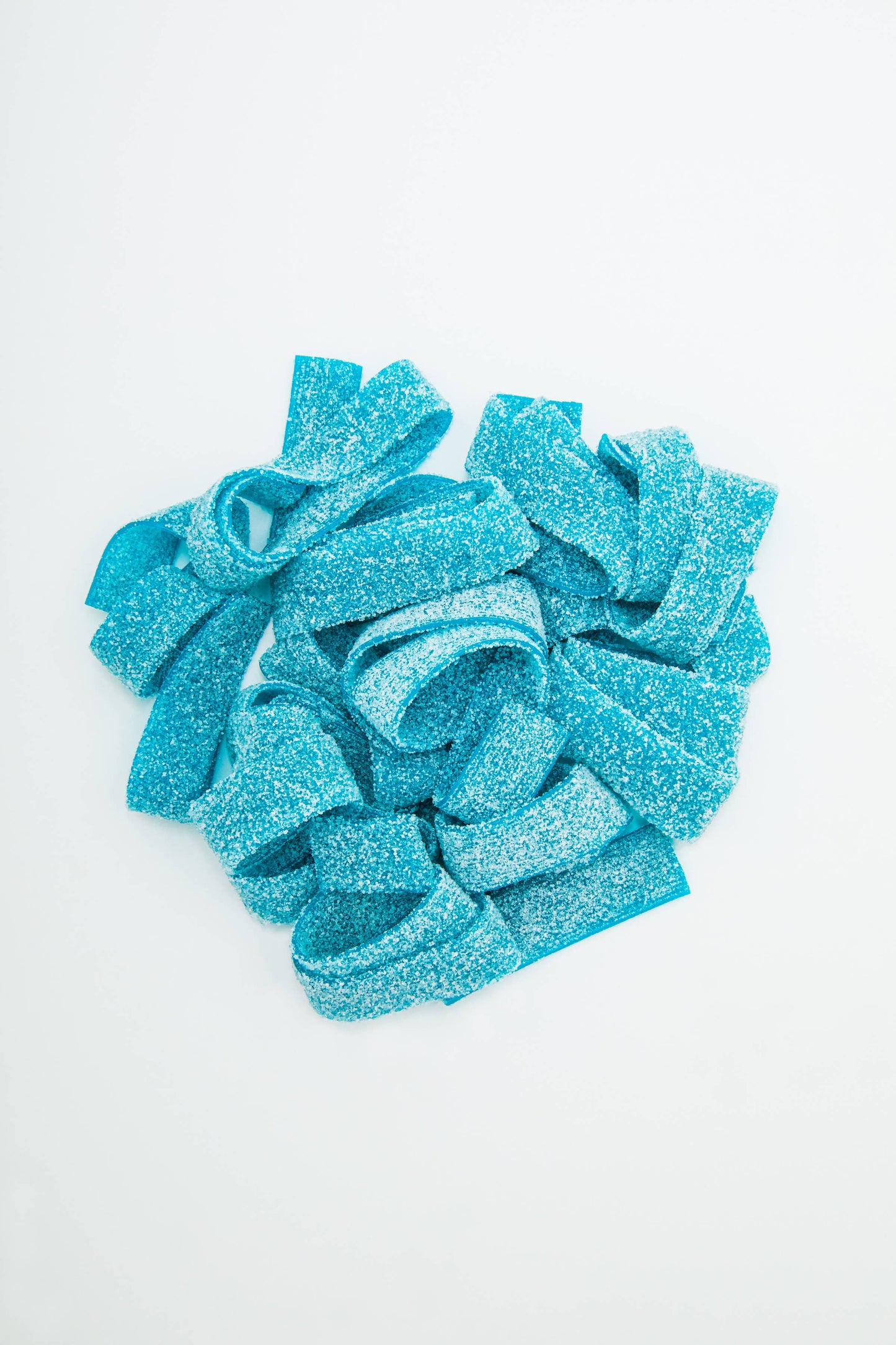Sour Blue Raspberry Belts — 4oz, Imported from Spain