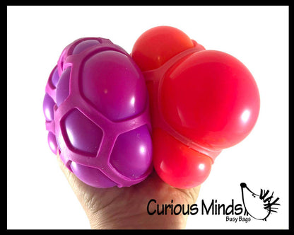1 Honeycomb Color Changing Soft Doh Filled Stretch Ball with