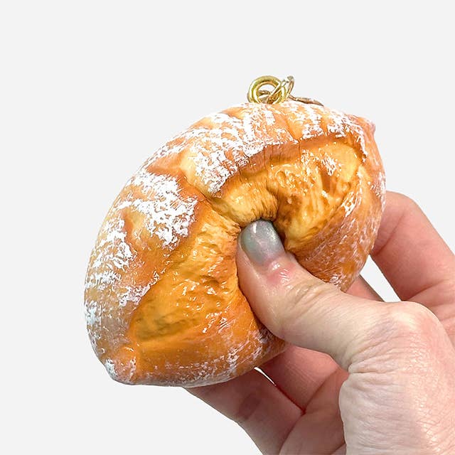 Realistic Bakery Squishy Keychain – Croissant/ Donut/Bread