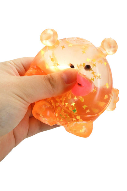 Round Monster Glittery Maltose Putty Filled Squishy Bag