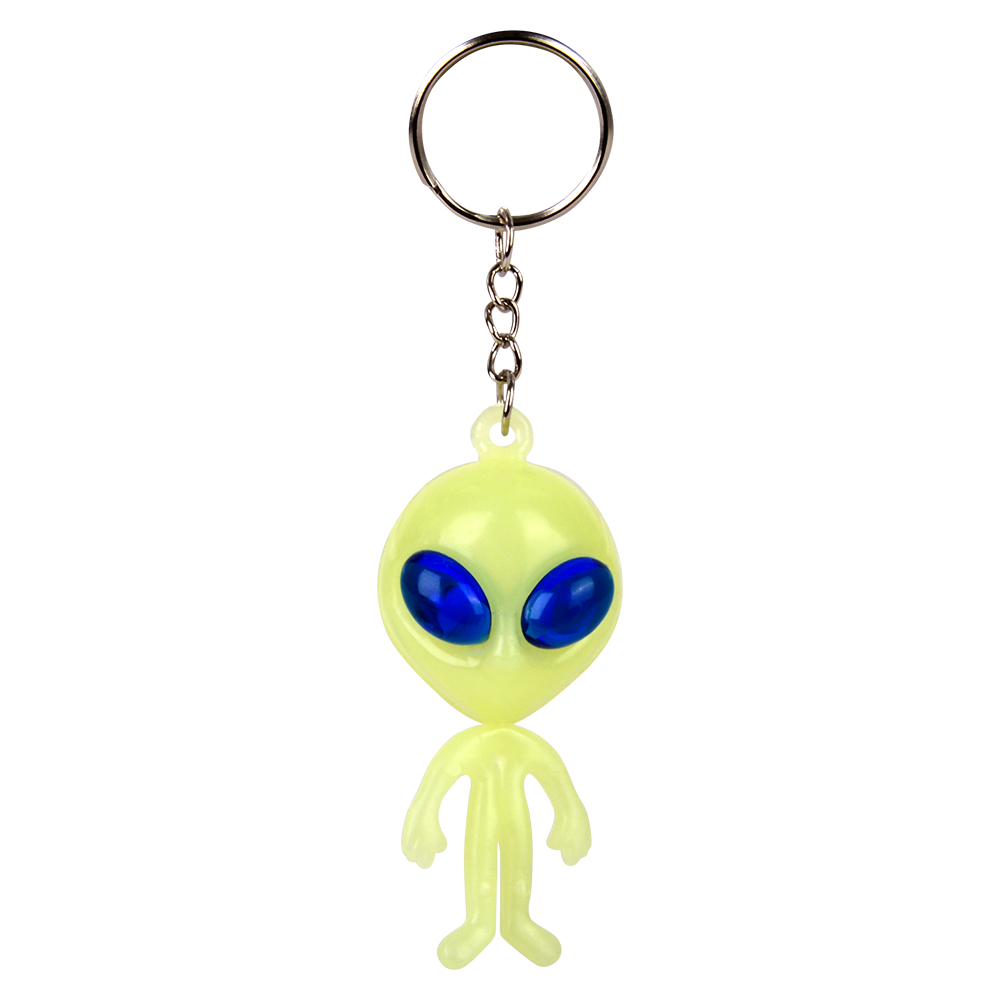 GID VINYL ALIEN KEYCHAIN