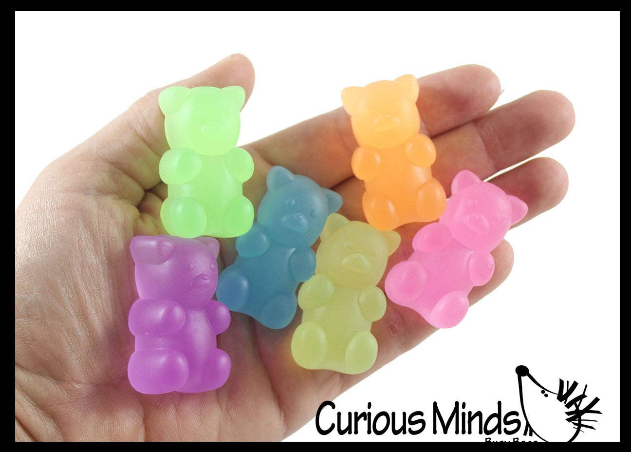 1 Bag of 6 Gummy Bear Squishy Mochi Fidget - Cute Animal