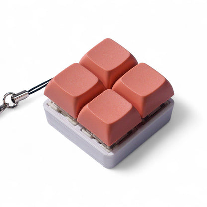 4 Key Square Mechanical Keyboard Fidget Keychain
