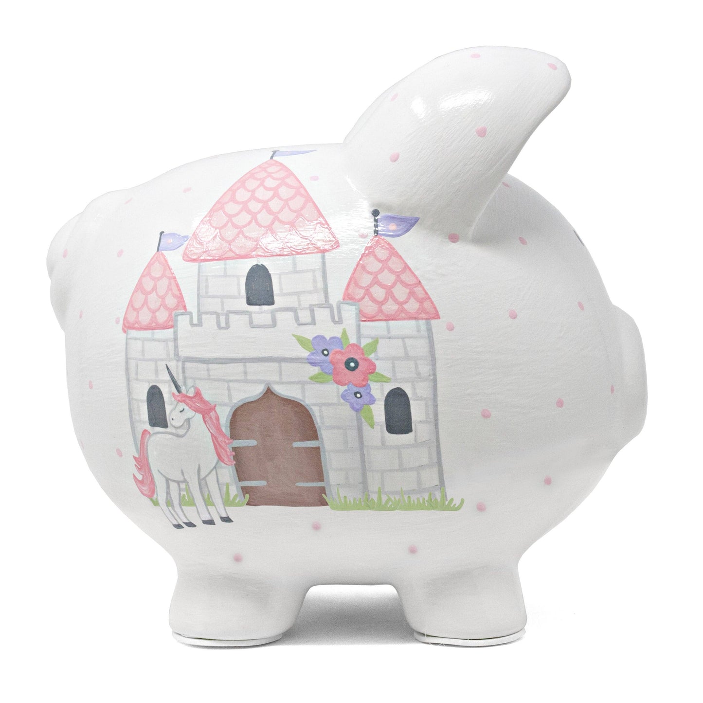 Unicorn Castle Large Piggy Bank
