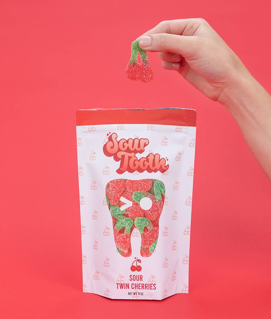 Sour Twin Cherries Fruit Gummies — 4oz, Spanish Import