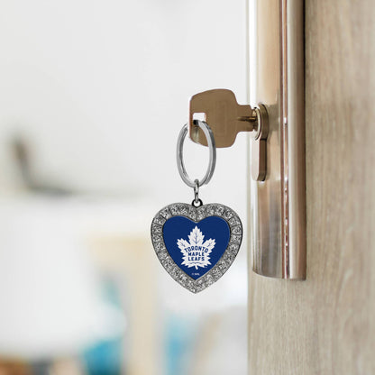 NBA Basketball San Antonio Spurs  Bling Heart Key Chain