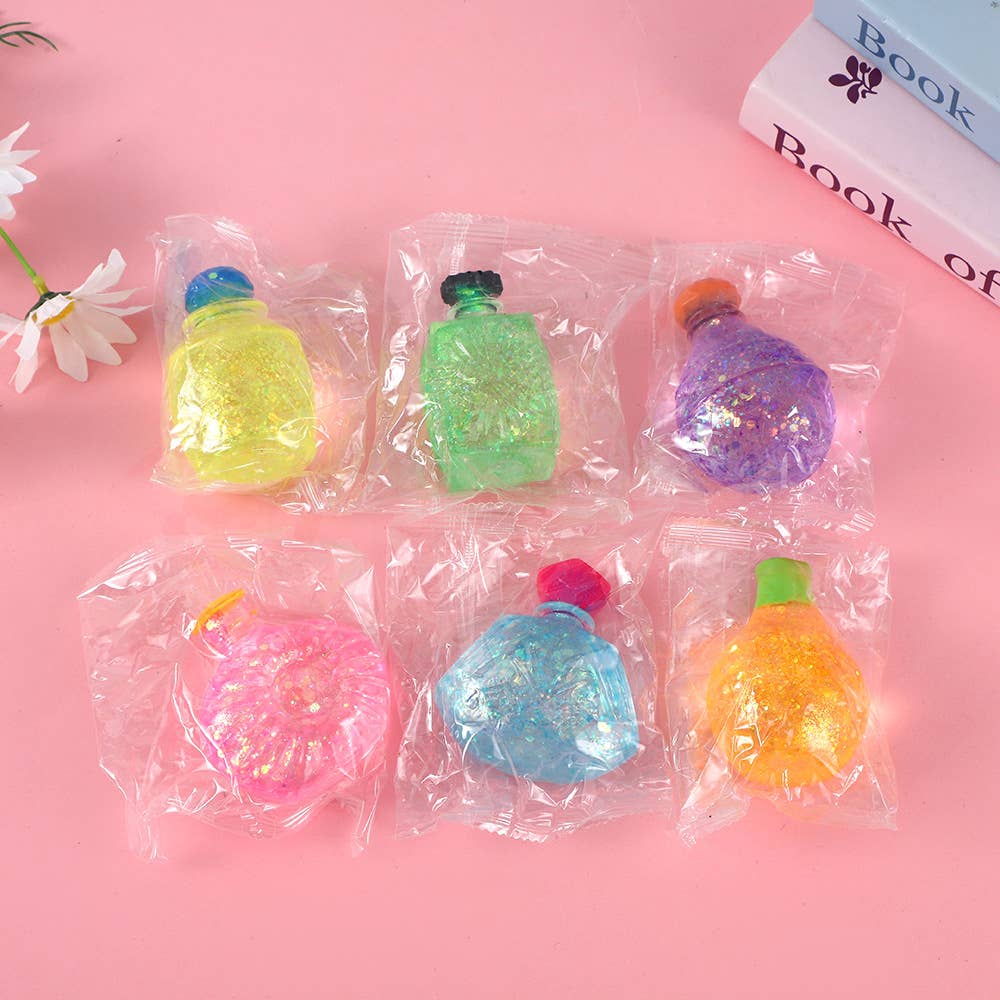 Maltose Glitter drinks bottle squishy toy-Random Color