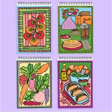 FlowArt- Color-to-Reveal, Foodie Fun