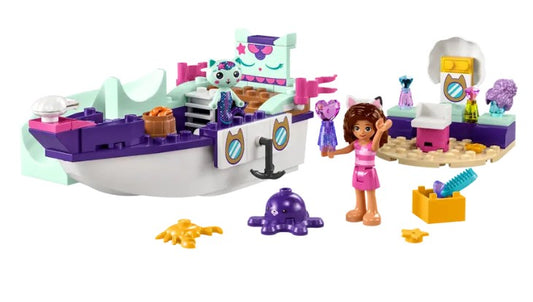 Gabby's Dollhouse Gabby and Mercats Ship & Spa-1
