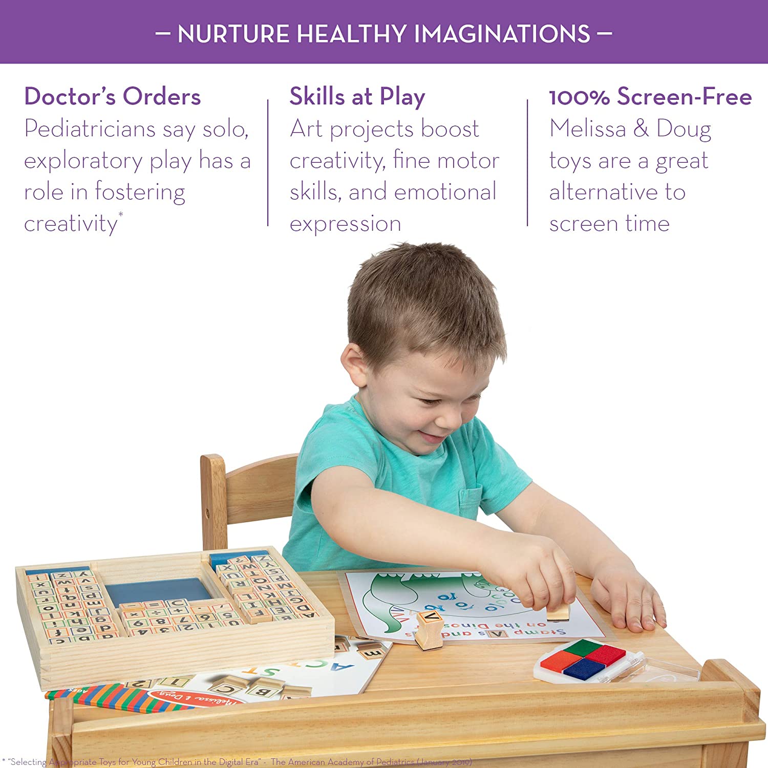 Wooden Abc Activity Stamp