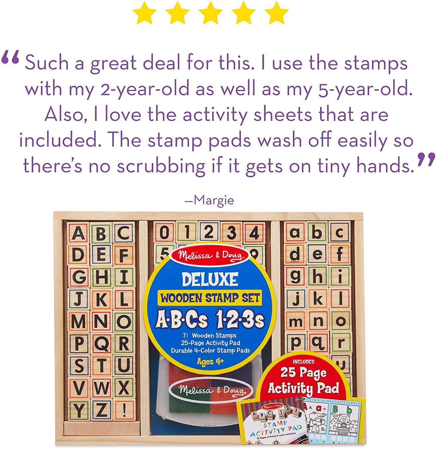 Wooden Abc Activity Stamp