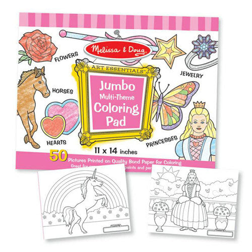 Jumbo Coloring Pad Pink-1
