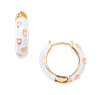 Valentine's Enamel Hoop Earrings