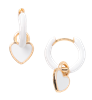 Valentine's Enamel Hoop Earrings