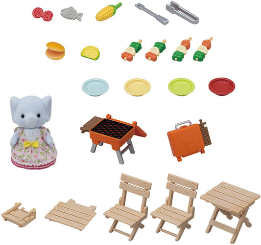 Bbq Picnic Elephant Girl-1