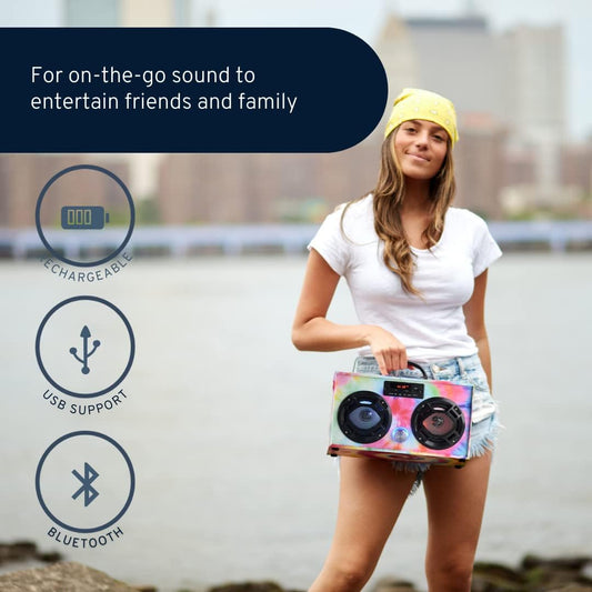 Bluetooth Tye Dye Boombox-1