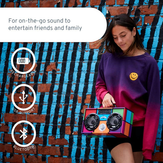 Bluetooth Retro Boombox-1