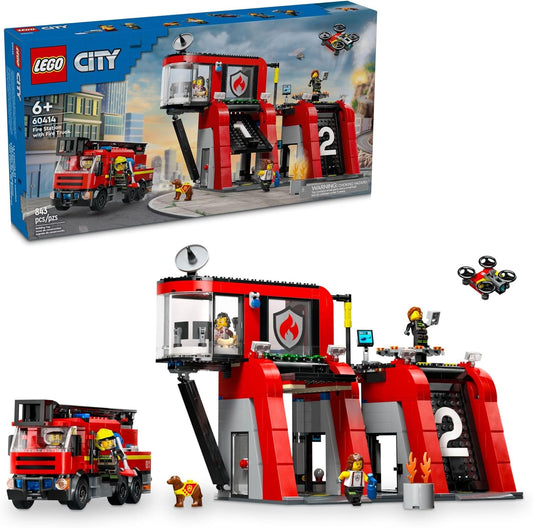 Fire Station N Fire Truck-1