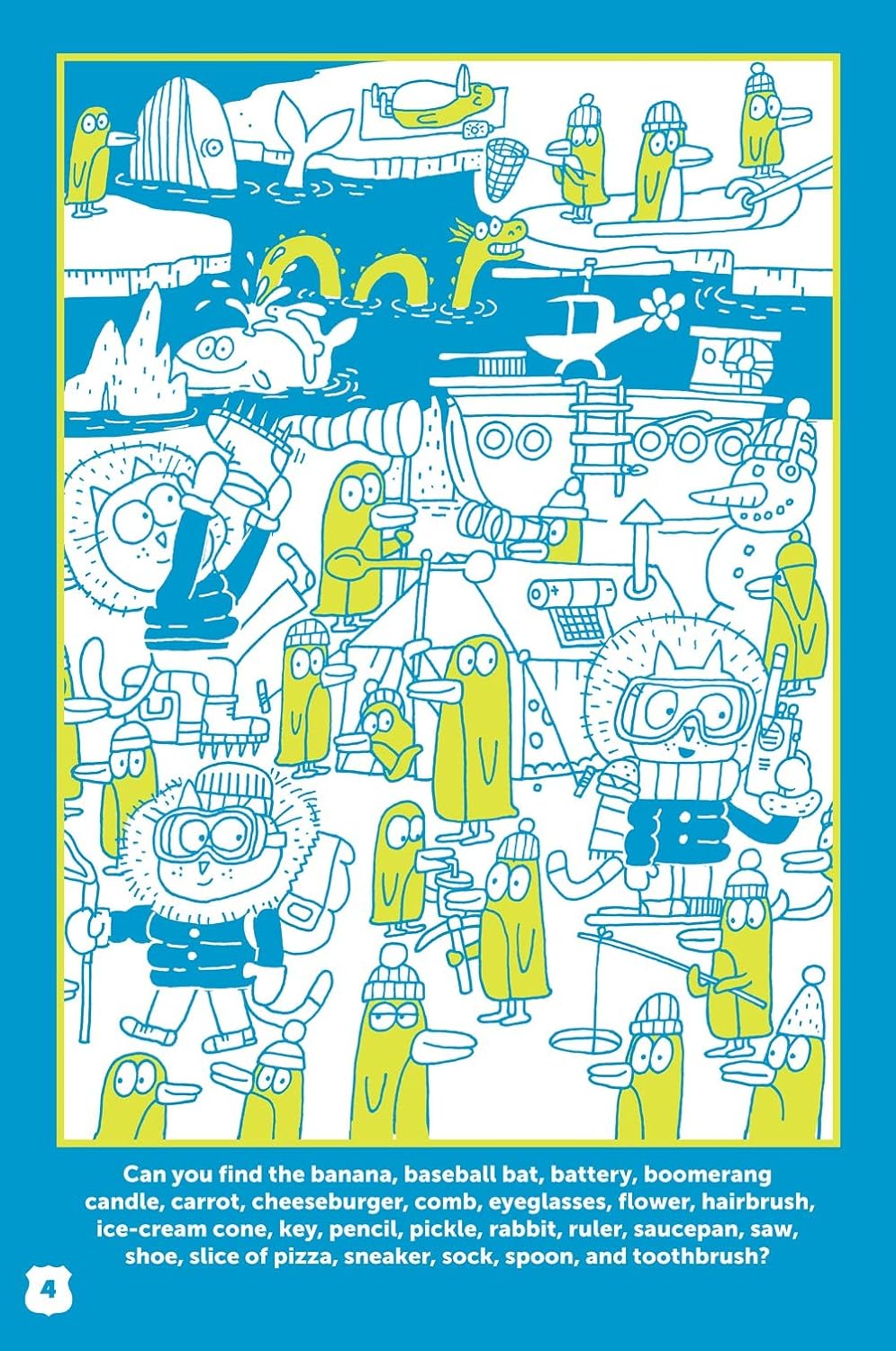 Let's Go Neon Travel Puzzle Book-4