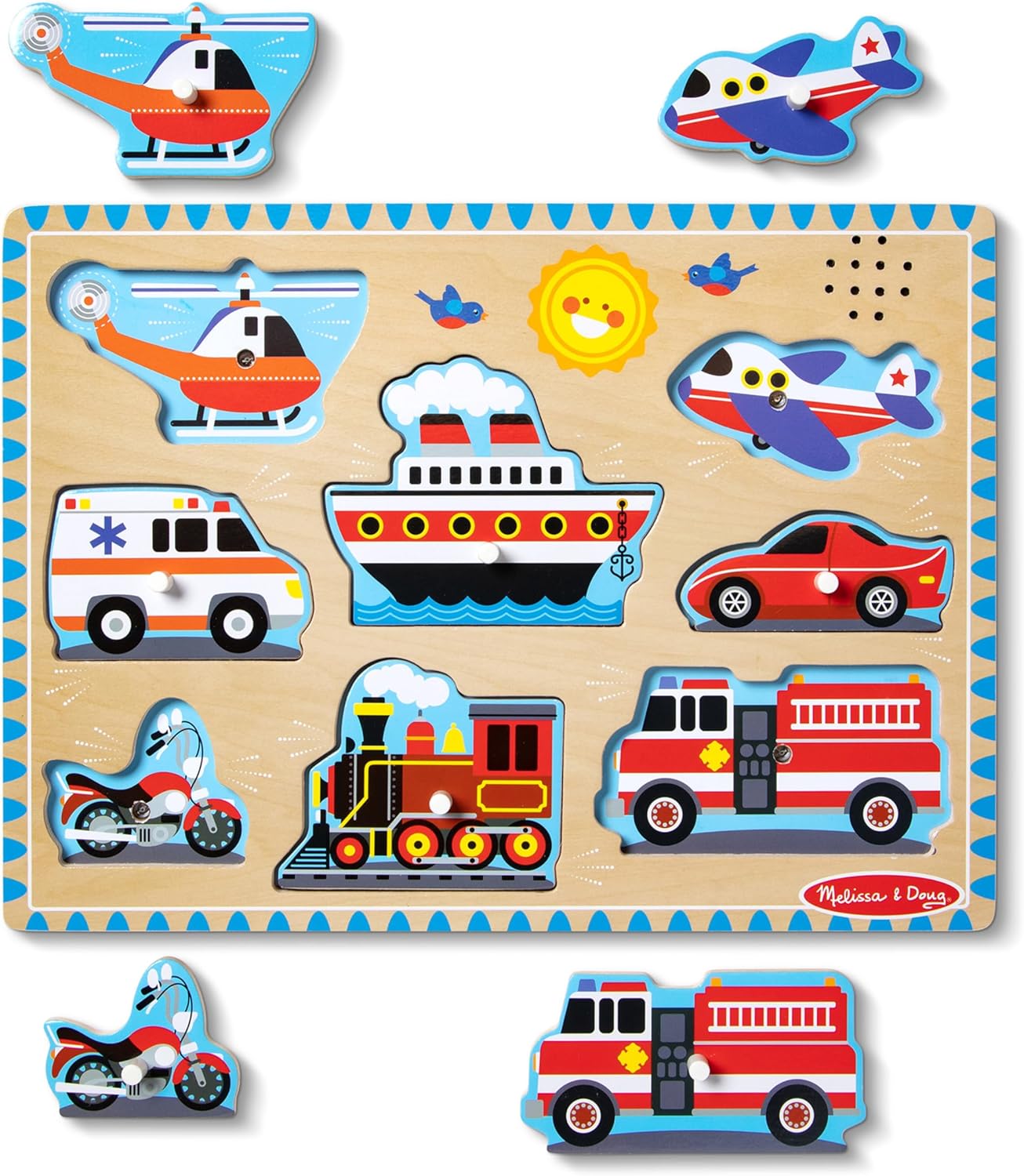 Vehicle Sound Wooden Puzzle