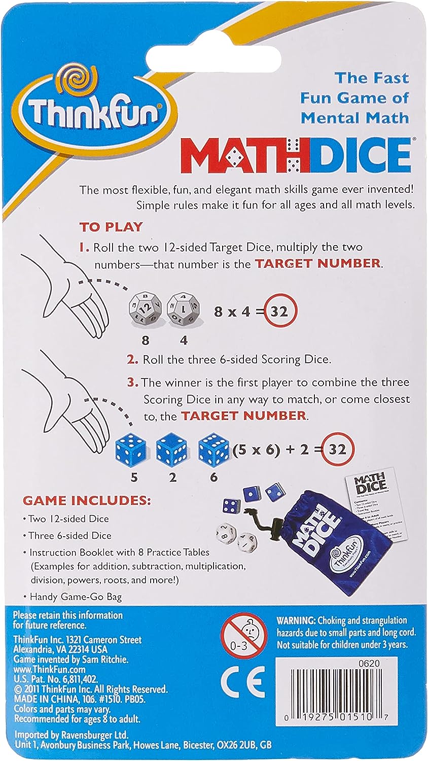 Math Dice Game