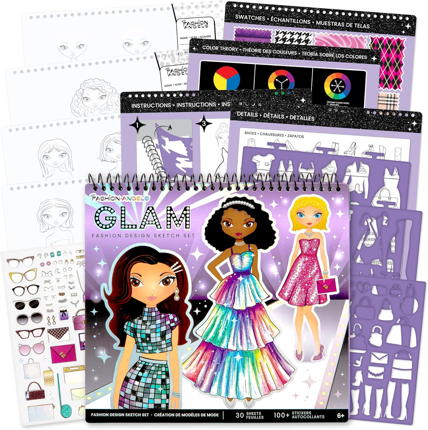 Glam Fashion Sketch Set-5