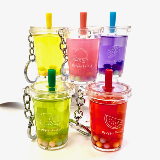 Fruit Boba Drink Keychain-1