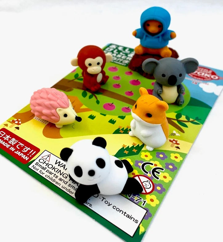 Kawaii Animal Eraser Set-2