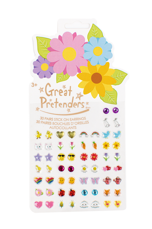 Flowers Sticker Earrings-1