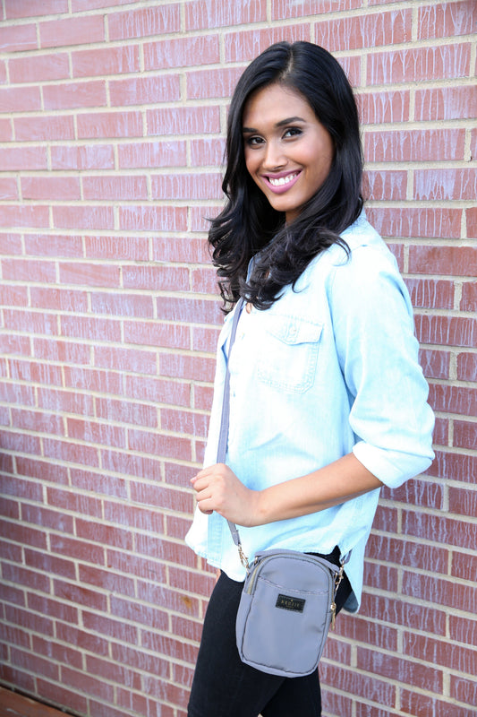 Kedzie Crossbody Bag Gray-2