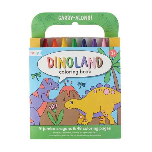 Carry Along Coloring Book Set Dinoland-1