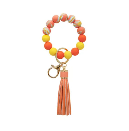 Beaded Keychain Orange-1