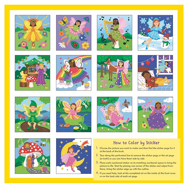 My First Color-by-Sticker Book Fairies-2