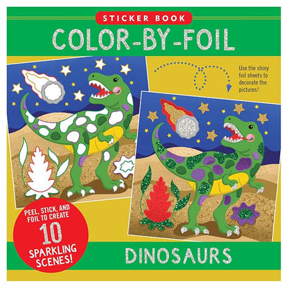 Color-By-Foil Sticker Book Dinosaurs-1