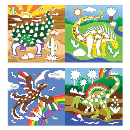 Color-By-Foil Sticker Book Dinosaurs-3