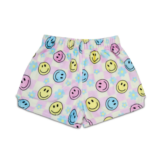 Happy Check Plush Short S-1