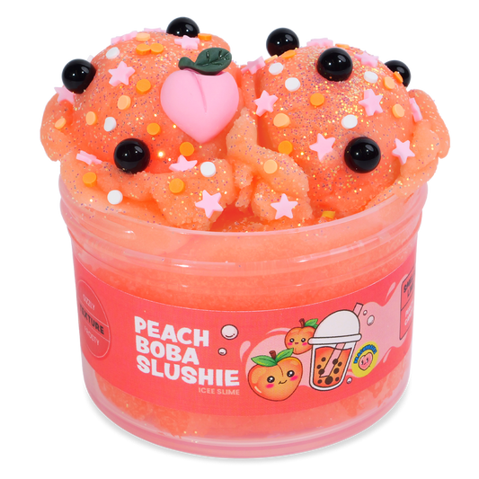 Peach Boba Slushie Slime