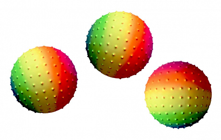 Rainbow Knobby Ball 5in
